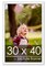 Classic Modern White Picture Frame - UV Acrylic, Foam Board Backing, Hanging Hardware